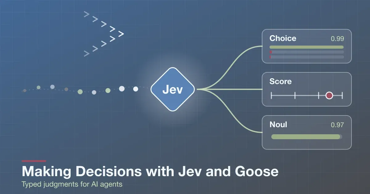 Making Decisions with Jev and Goose